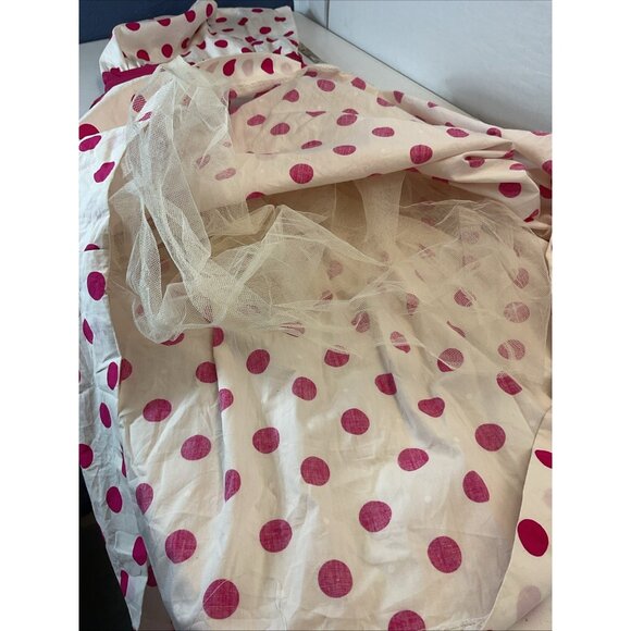 VTG 50’s Patty O’Neil Pink Polka dot Dress size 6 rockabilly pin up party - Picture 12 of 15